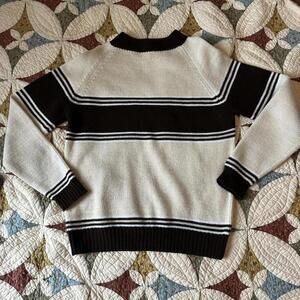 Brown & cream vintage 80s Ferranti knit coastal fisherman dad grandpa sweater